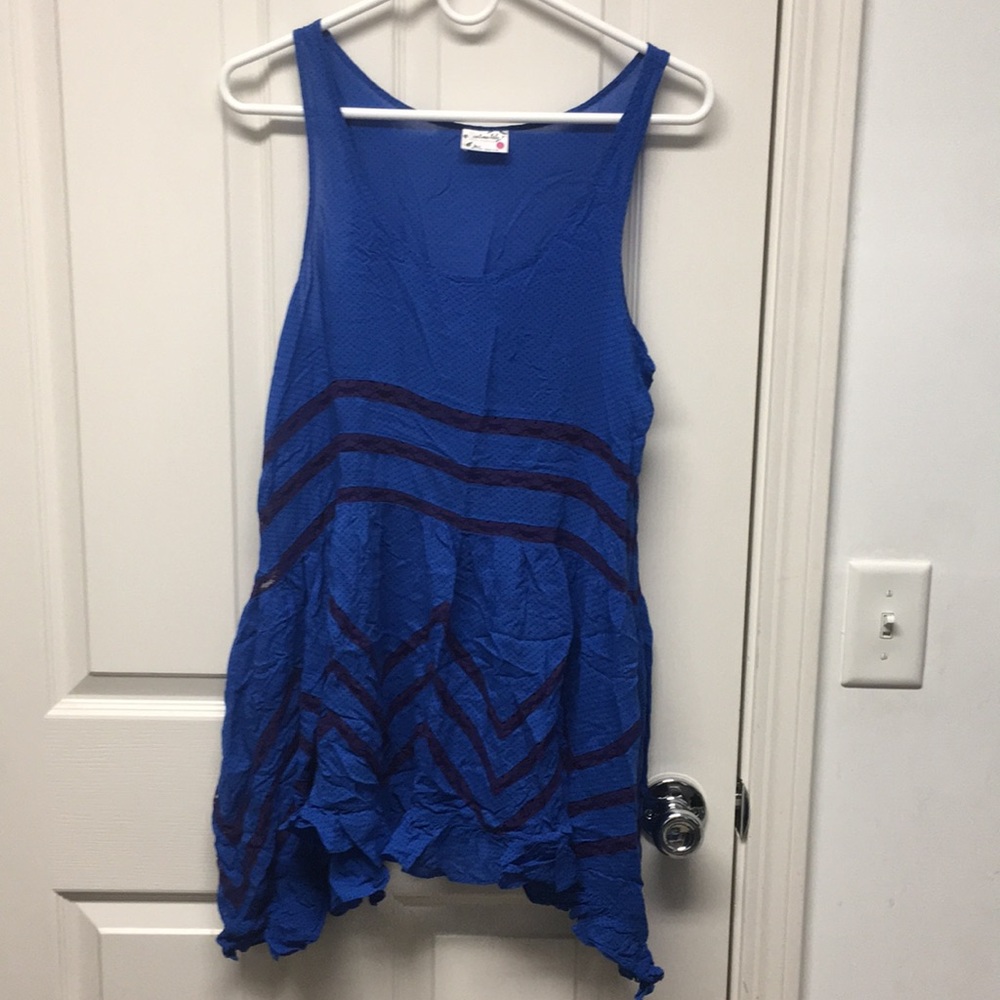 Free People Blue Tunic